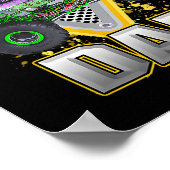 トラックパパファーザーズデイモンスタートラックは私のジャム ポスター (角)