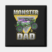 トラックパパファーザーズデイモンスタートラックは私のジャム マグネット (正面)