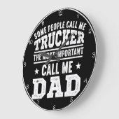 トラックパパ：最も重要なコール ラージ壁時計 (傾斜)