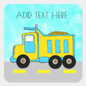 トラックパーソナライズされたのシール スクエアシール (正面)