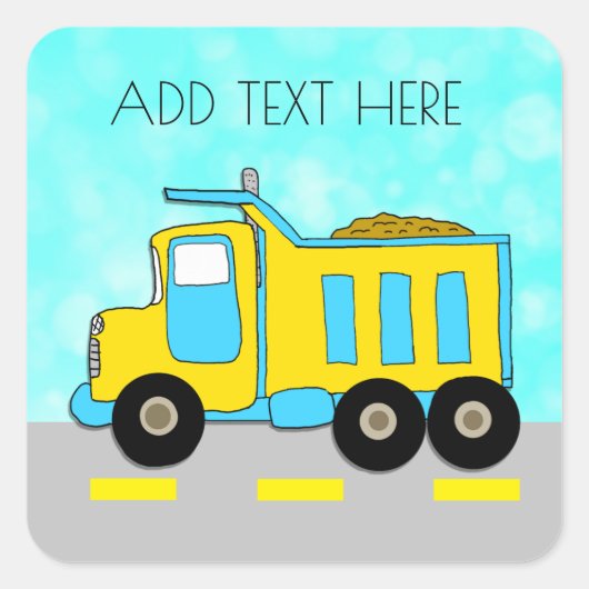 トラックパーソナライズされたのシール スクエアシール (正面)