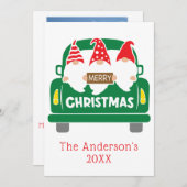 トラックパーソナライズされたの写真のクリスマス格言 シーズンカード (正面/裏面)