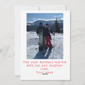 トラックパーソナライズされたの写真のクリスマス格言 シーズンカード (裏面)