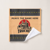 トラックパーソナライズされたカーのギフトとゲスト バスタオルセット (ウォッシュタオル)