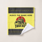 トラックパーソナライズされたカーのギフトとゲスト バスタオルセット (ウォッシュタオル)