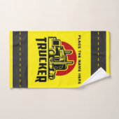 トラックパーソナライズされたカーのギフトとゲスト バスタオルセット (ハンドタオル)