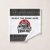 トラックパーソナライズされたカーのギフトとゲスト バスタオルセット (ウォッシュタオル)