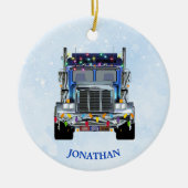 トラックパーソナライズされたカーオーナメント セラミックオーナメント (正面)