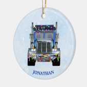 トラックパーソナライズされたカーオーナメント セラミックオーナメント (左)