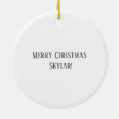 トラックパーソナライズされたカーオーナメント セラミックオーナメント (裏面)