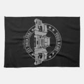 トラックパーソナライズされたカービッグリグセミトラックのトラック キッチンタオル (横)