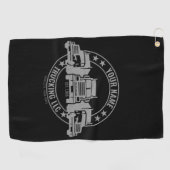 トラックパーソナライズされたカービッグリグセミトラックのトラック ゴルフタオル (横)