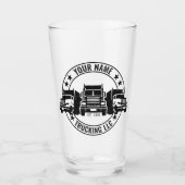 トラックパーソナライズされたカービッグリグセミトラックのトラック タンブラーグラス (正面)