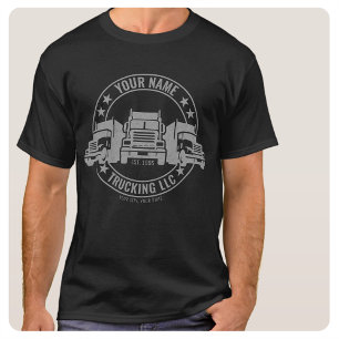 トラックパーソナライズされたカービッグリグセミトラックのトラック Tシャツ