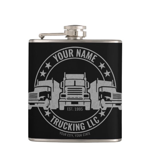 トラックパーソナライズされたカービッグリグ半トラック  フラスク (正面)