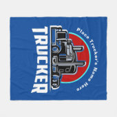 トラックパーソナライズされたカー毛布 フリースブランケット (正面(横))