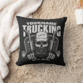 トラックパーソナライズされたキングスカルトラック クッション (ブランケット)