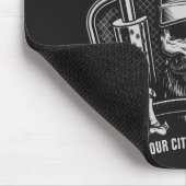 トラックパーソナライズされたキングスカルトラック マウスパッド (コーナー)