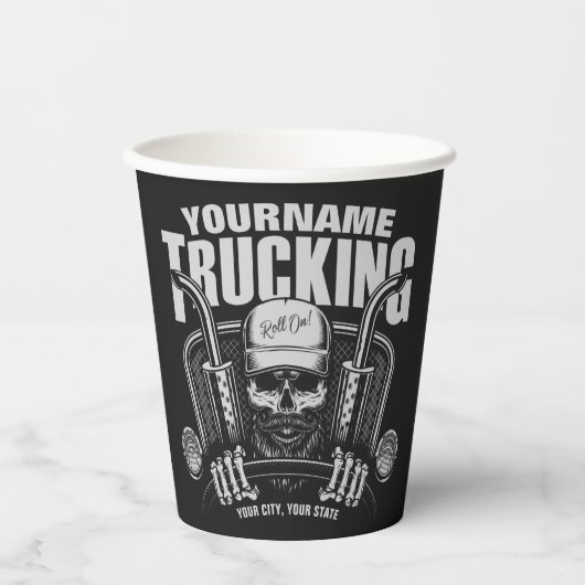 トラックパーソナライズされたキングスカルトラック 紙コップ (正面)