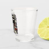 トラックパーソナライズされたキング18ホイーラービッグリグトラック ショットグラス (右)