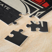 トラックパーソナライズされたキング18ホイーラービッグリグトラック ジグソーパズル (側面)