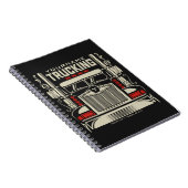 トラックパーソナライズされたキング18ホイーラービッグリグトラック ノートブック (右側)