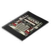 トラックパーソナライズされたキング18ホイーラービッグリグトラック ノートブック (左側)