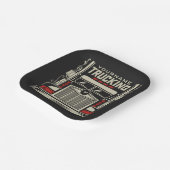 トラックパーソナライズされたキング18ホイーラービッグリグトラック ペーパープレート (傾斜あり)