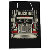 トラックパーソナライズされたキング18ホイーラービッグリグトラック ミディアムペーパーバッグ (正面)