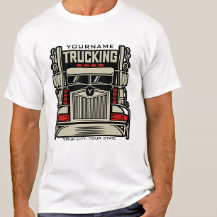トラックパーソナライズされたキング18ホイーラービッグリグトラック Tシャツ