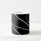 トラックフィールドの白い線 コーヒーマグカップ (中央)