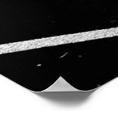 トラックフィールドの白い線 ポスター (角)