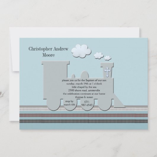 トラックブルー上 招待状 (正面)