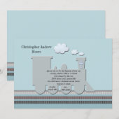 トラックブルー上 招待状 (正面/裏面)