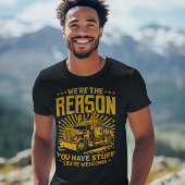 トラックプライドが表示された芸術的デザイン Tシャツ