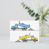 トラックベクトルをダンプ ポストカード (スタンド正面)