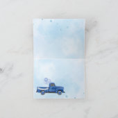 トラックベビーシャワーサンキューカード サンキューカード (内部)