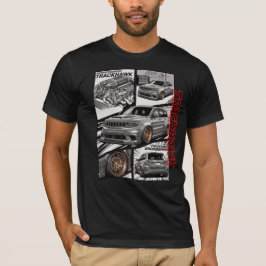 トラックホーク スーパーチャージャーV8 JDMマンガパネル Tシャツ