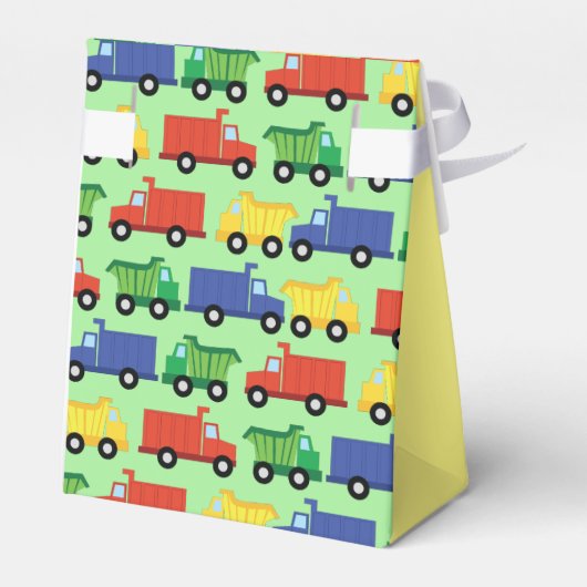 トラックボーイベビーシャワー建築かわいい フェイバーボックス (裏面サイド)