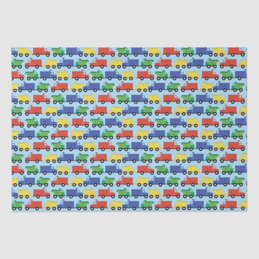 トラックボーイベビーシャワー建築かわいい 薄葉紙 (正面)