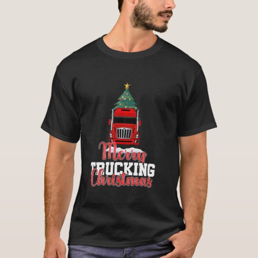 トラックメリーキングクリスマスクールトラッククリスマストラックD Tシャツ (正面)