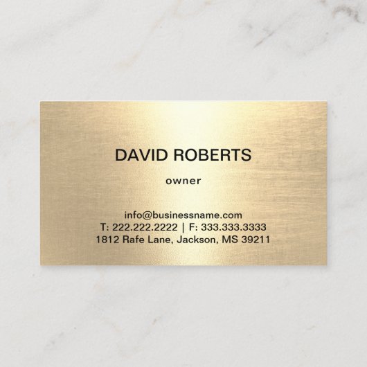 トラックモダンキングサービスブラック&金ゴールドセミトラック 名刺 (裏面)