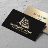 トラックモダンキングサービス金ゴールド半トラックブラック 名刺