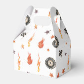 トラックモダンレーシングボーイズ誕生日水彩白 フェイバーボックス (裏面サイド)