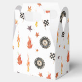 トラックモダンレーシングボーイズ誕生日水彩白 フェイバーボックス (オープン)