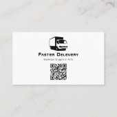 トラックモダン運送業 |黄色 名刺 (裏面)