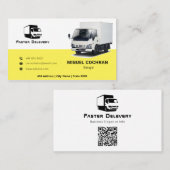 トラックモダン運送業 |黄色 名刺 (正面/裏面)