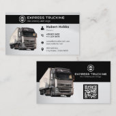 トラックモダン運送業 |黒いグレー 名刺 (正面/裏面)