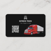 トラックモダン運送業 |黒の名刺 名刺 (裏面)