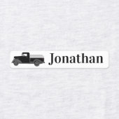 トラックラベルにアイロン ラベル (デザイン1)